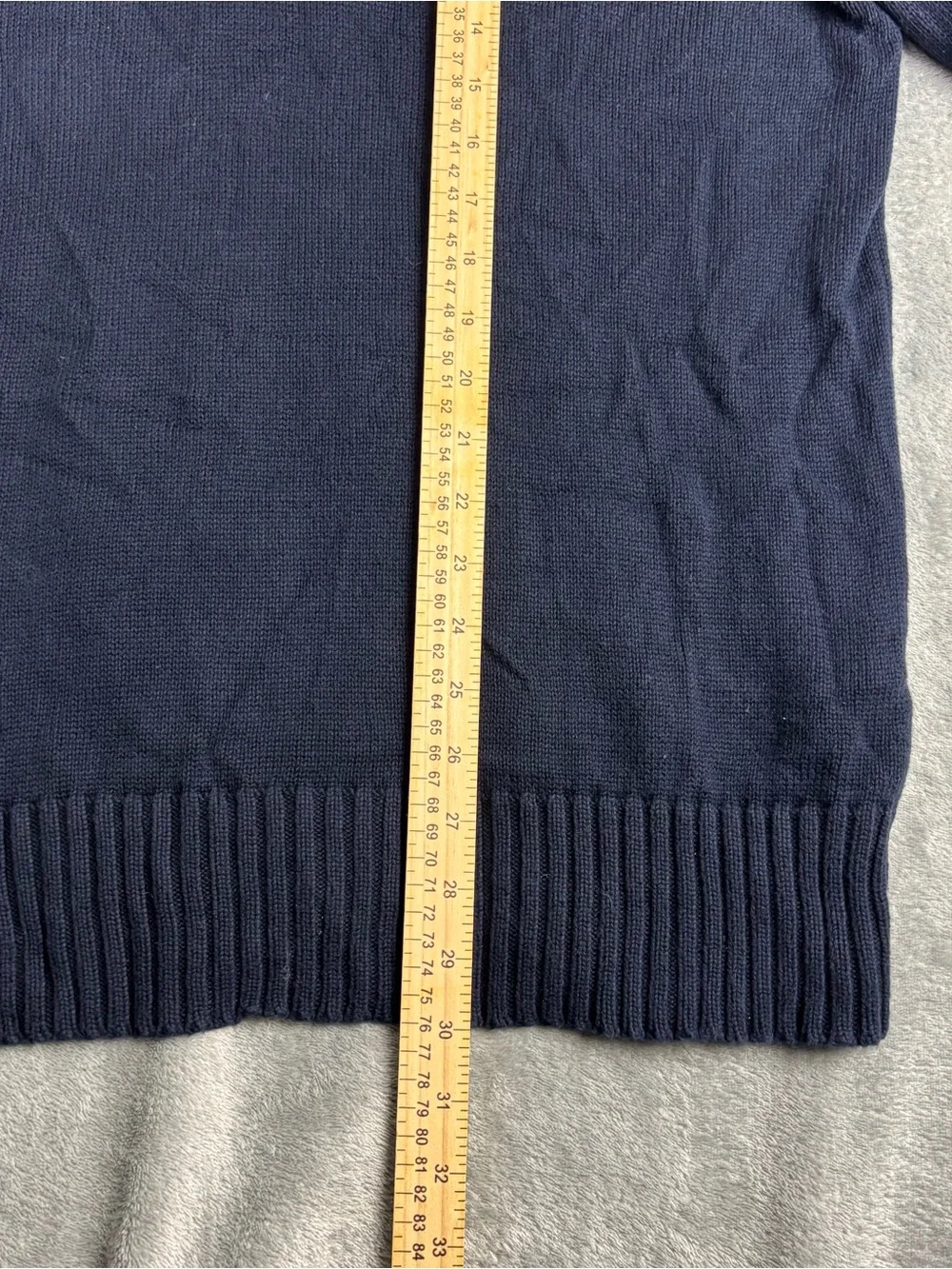 American Eagle Outfitters Sweater Mens Large Blue Mock Neck Henley Classic Fit
